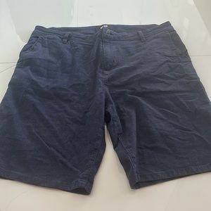 Paige Navy Blue Mens Dress Shorts